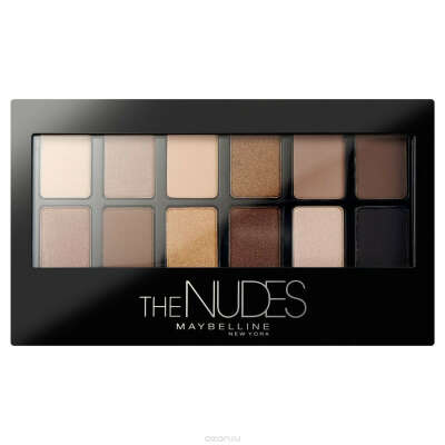 Палетка теней для глаз "The Nudes", оттенок 01, Натуральный, 9,6 гр, Maybelline New York