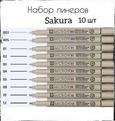 Набор линеров Sakura Pigma Micron