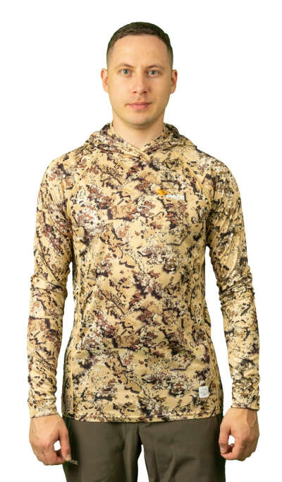 Лонгслив с капюшоном Pride Ocelot (Оцелот) (камыш)