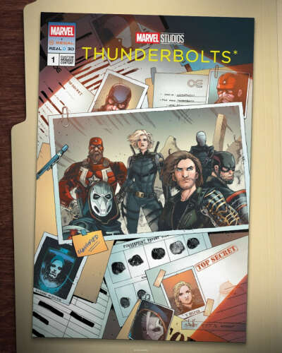 Thunderbolts* Dossier cover from Marvel Studios