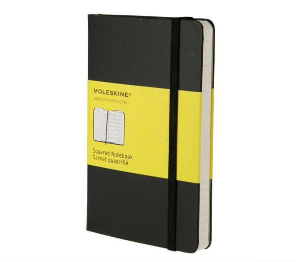 Записная книжка Moleskine Classic (в клетку), Pocket (9x14см), черная
