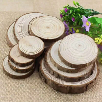 Small wooden circles