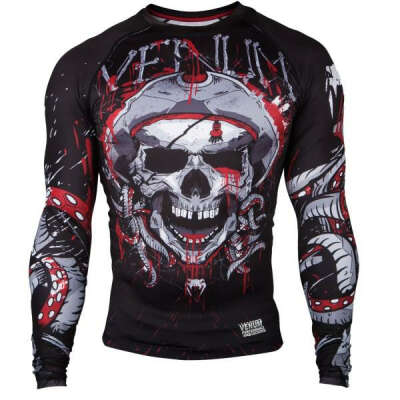 Мужской рашгард Venum Pirate 3.0 Black/Red L/S (арт. 20468)