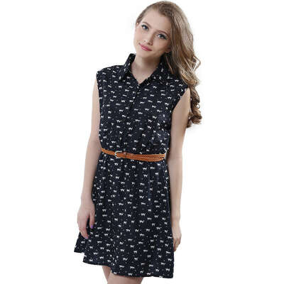 Cat Pattern Dress | DealBola.com