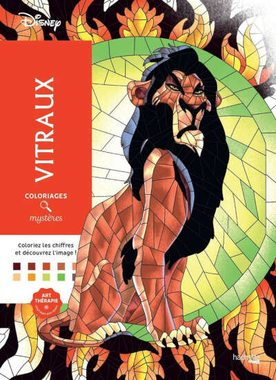 Раскраска оригинальная Hachette Vitraux