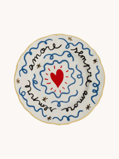 Handmade Porcelain Breakfast Plate Heart ❘ Westwing