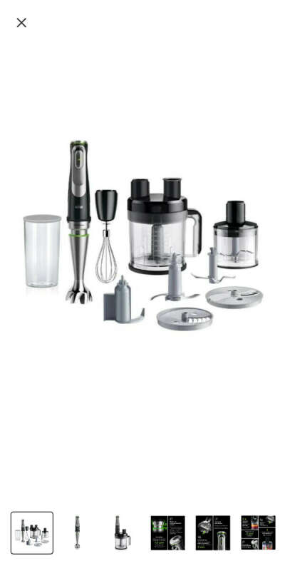 Погружной блендер Braun HB901AI-MQ9195XLI