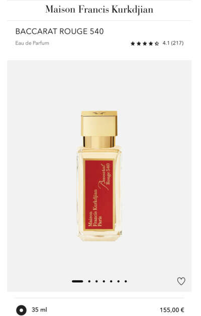 Baccarat rouge 540